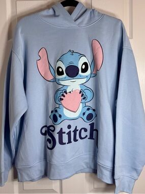 NWT Disney x Primark Stitch Pullover Graphic Hoodie XL.